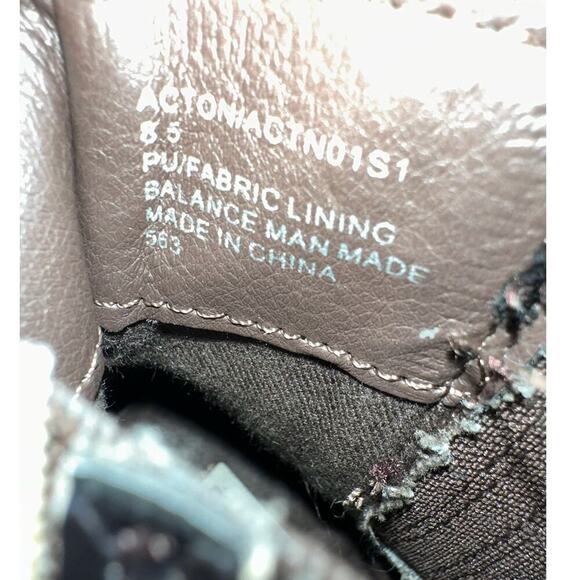 Steve Madden 8.5 Acton Chelsea Ankle Boot Snakeskin Pointed Toe Chunky Wood Heel - Picture 6 of 10